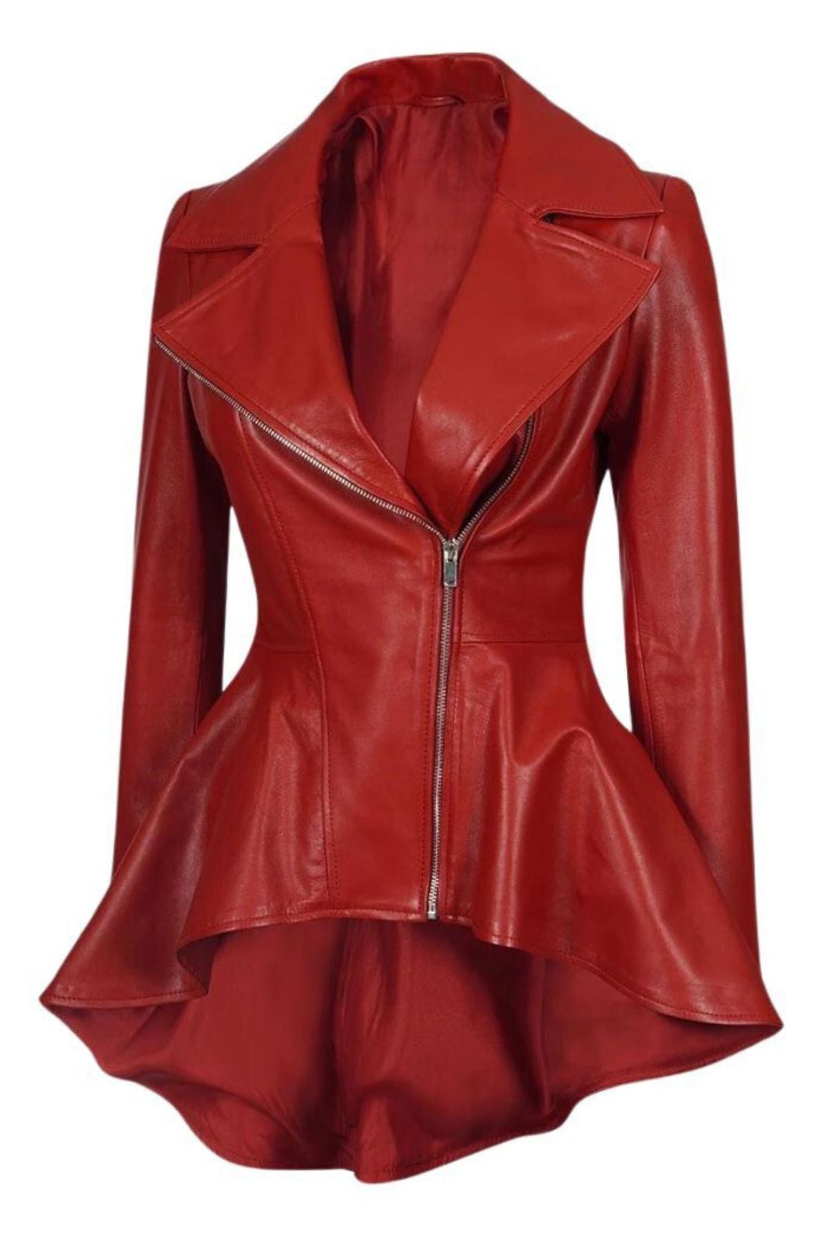 Red leather jacket