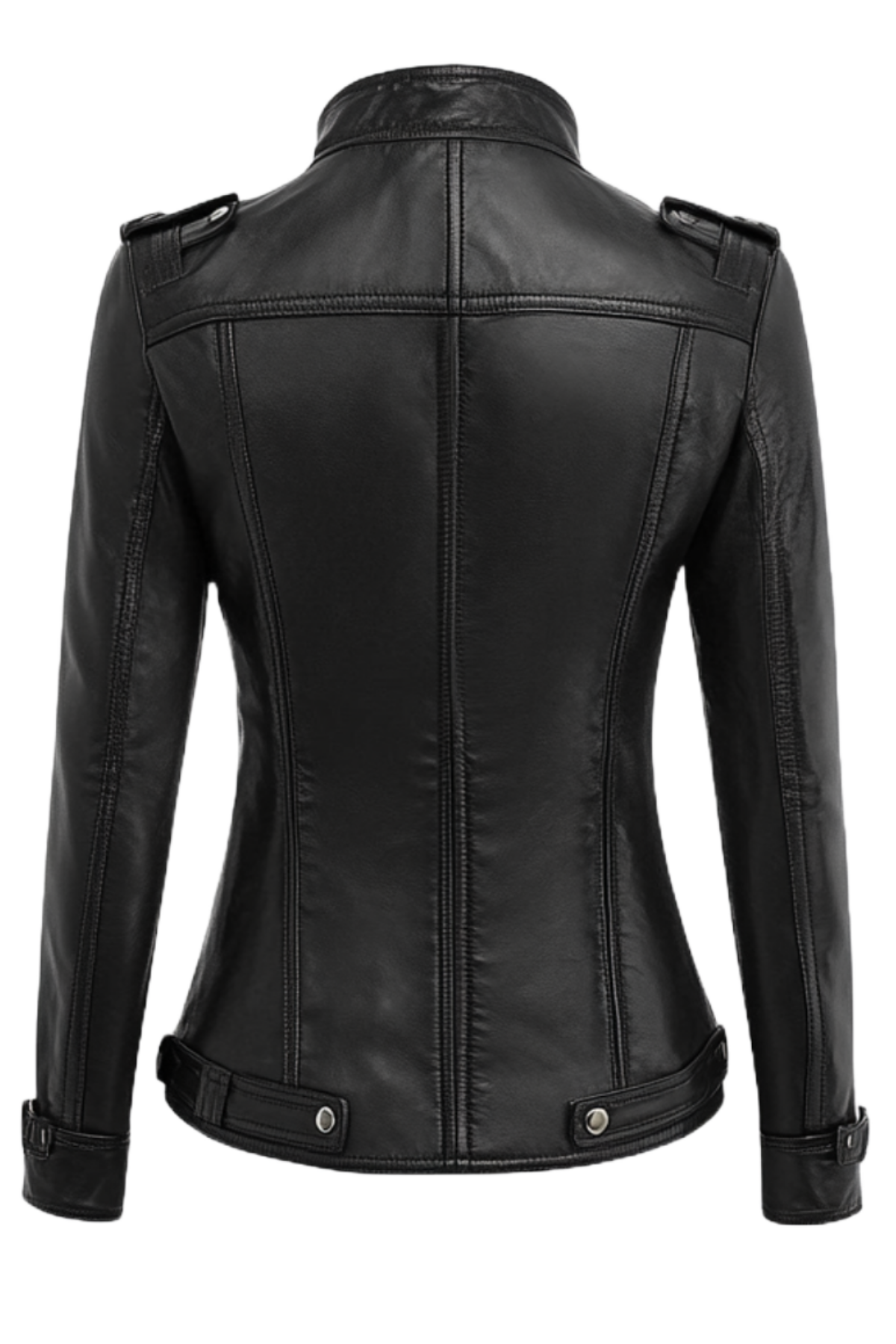 Black leather jacket