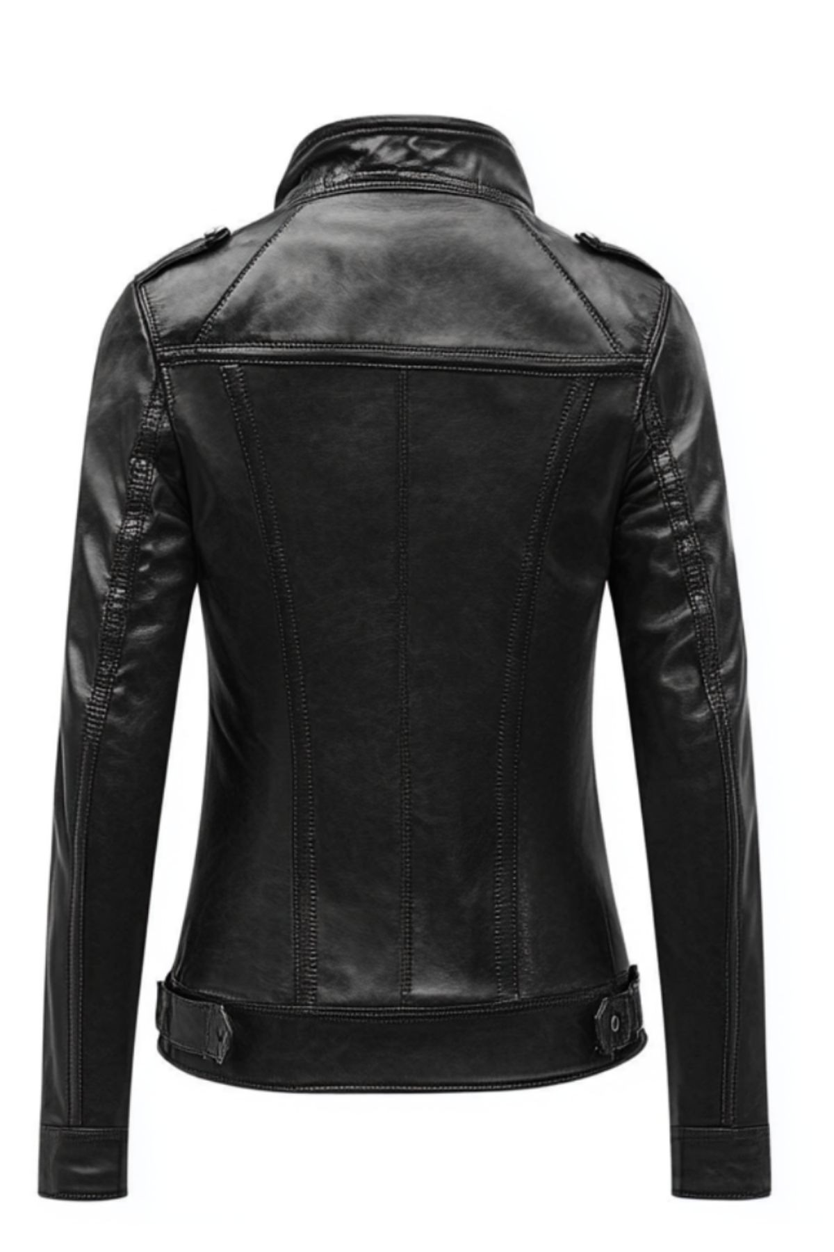 Black leather jacket