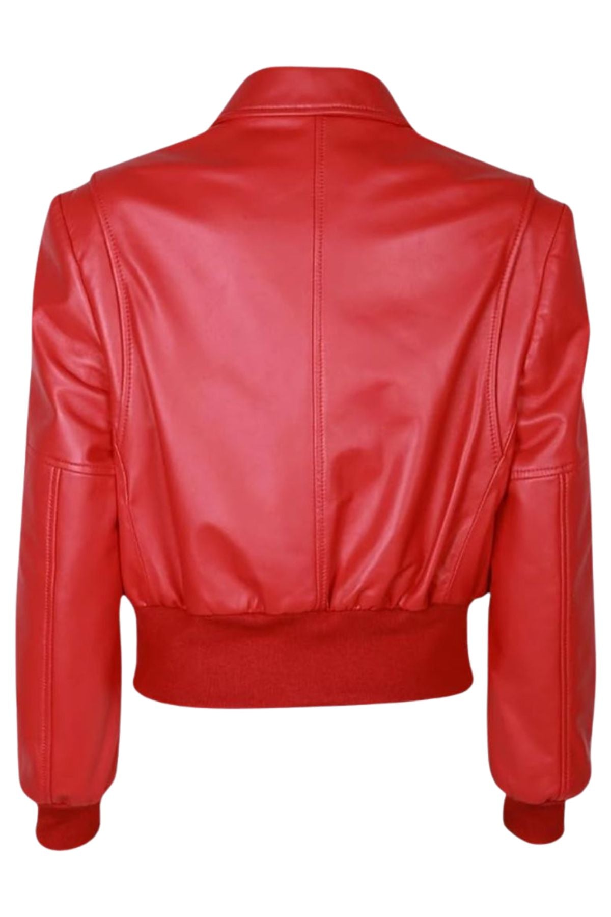 Red leather jacket