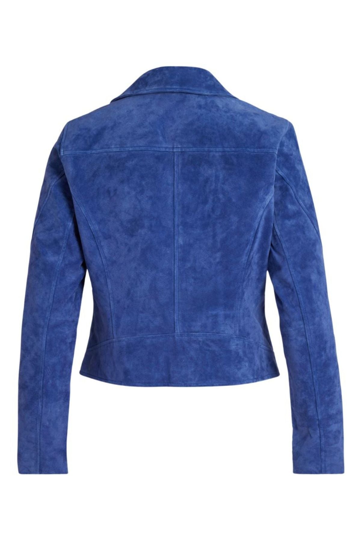 Blue suede jacket