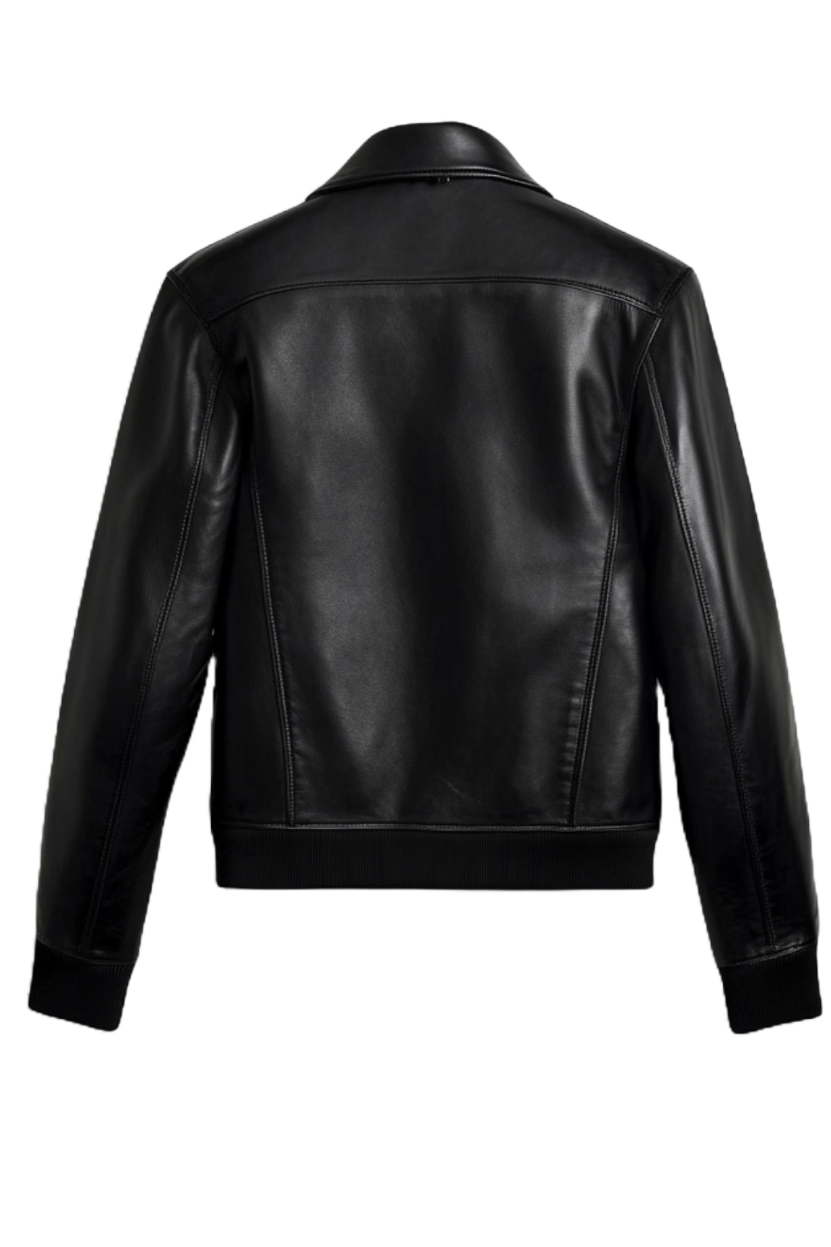 Black leather jacket