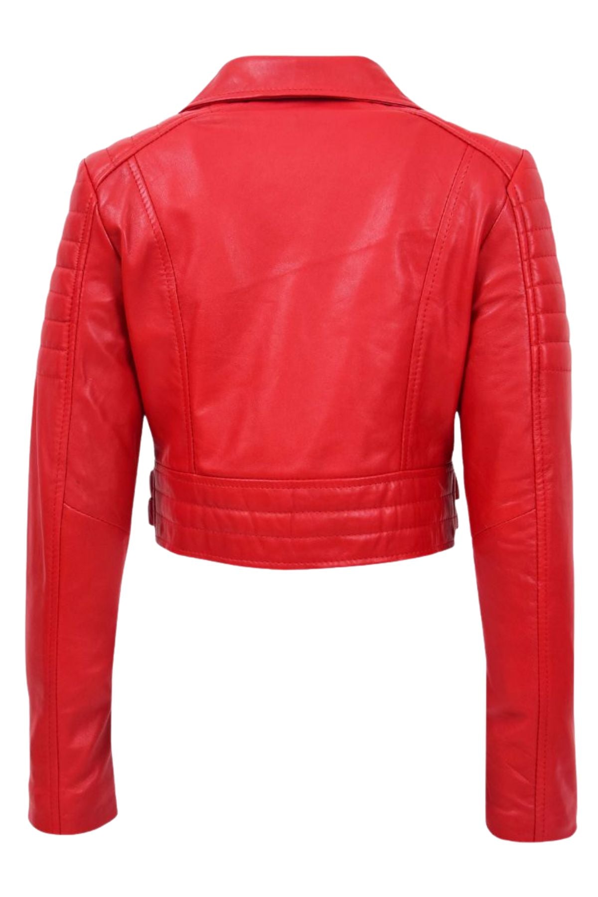 Red leather jacket