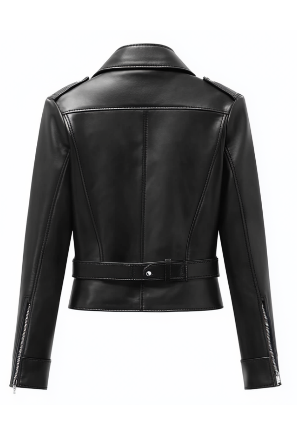 Black leather jacket