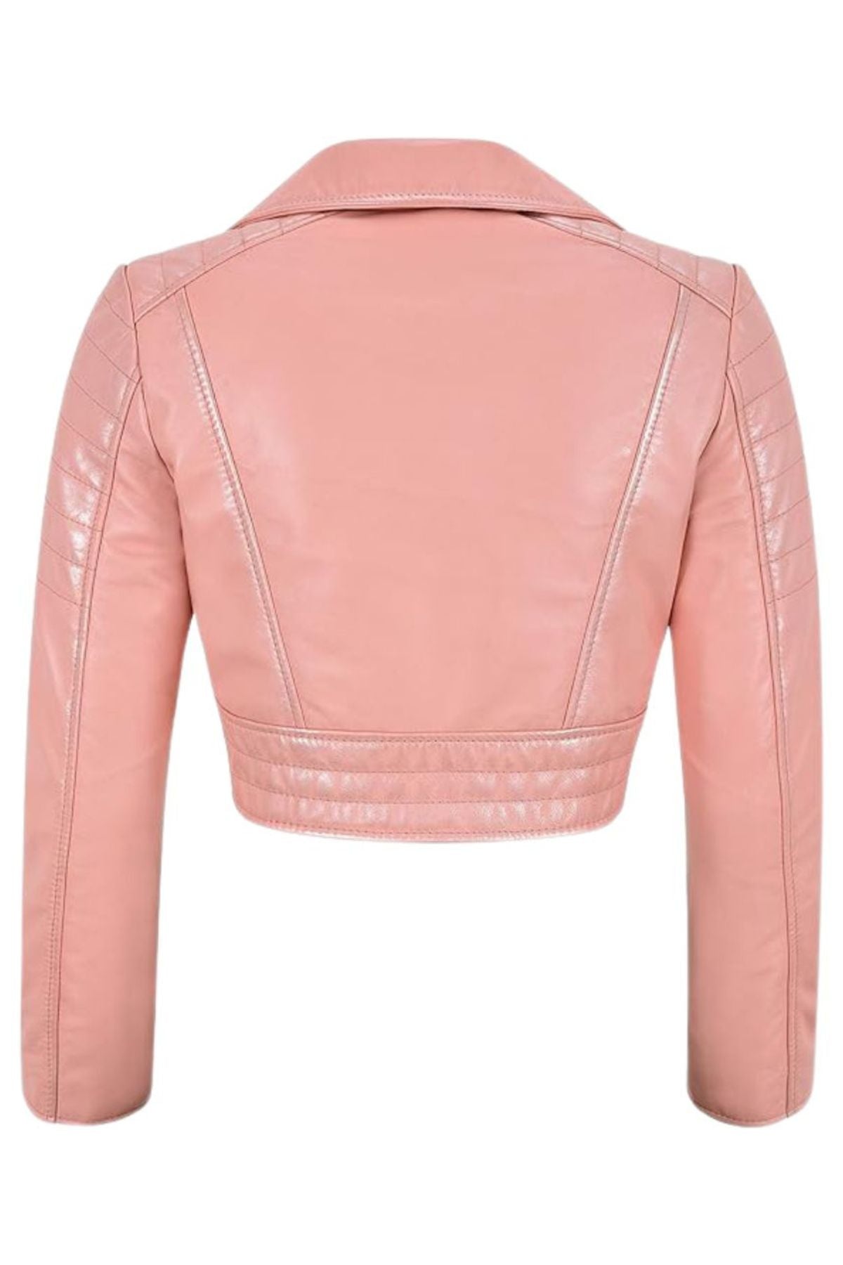 Pink leather jacket