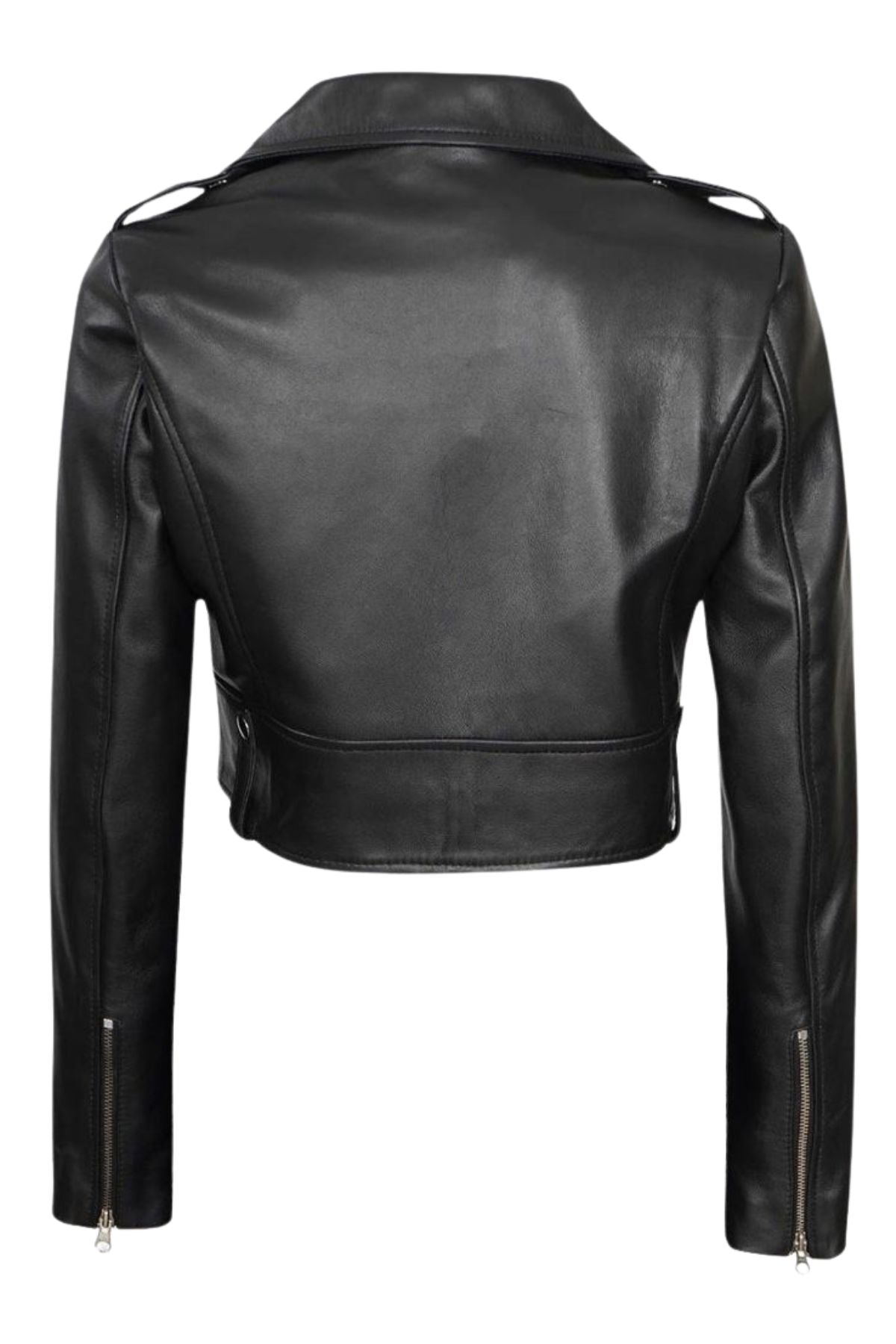 Black leather jacket 