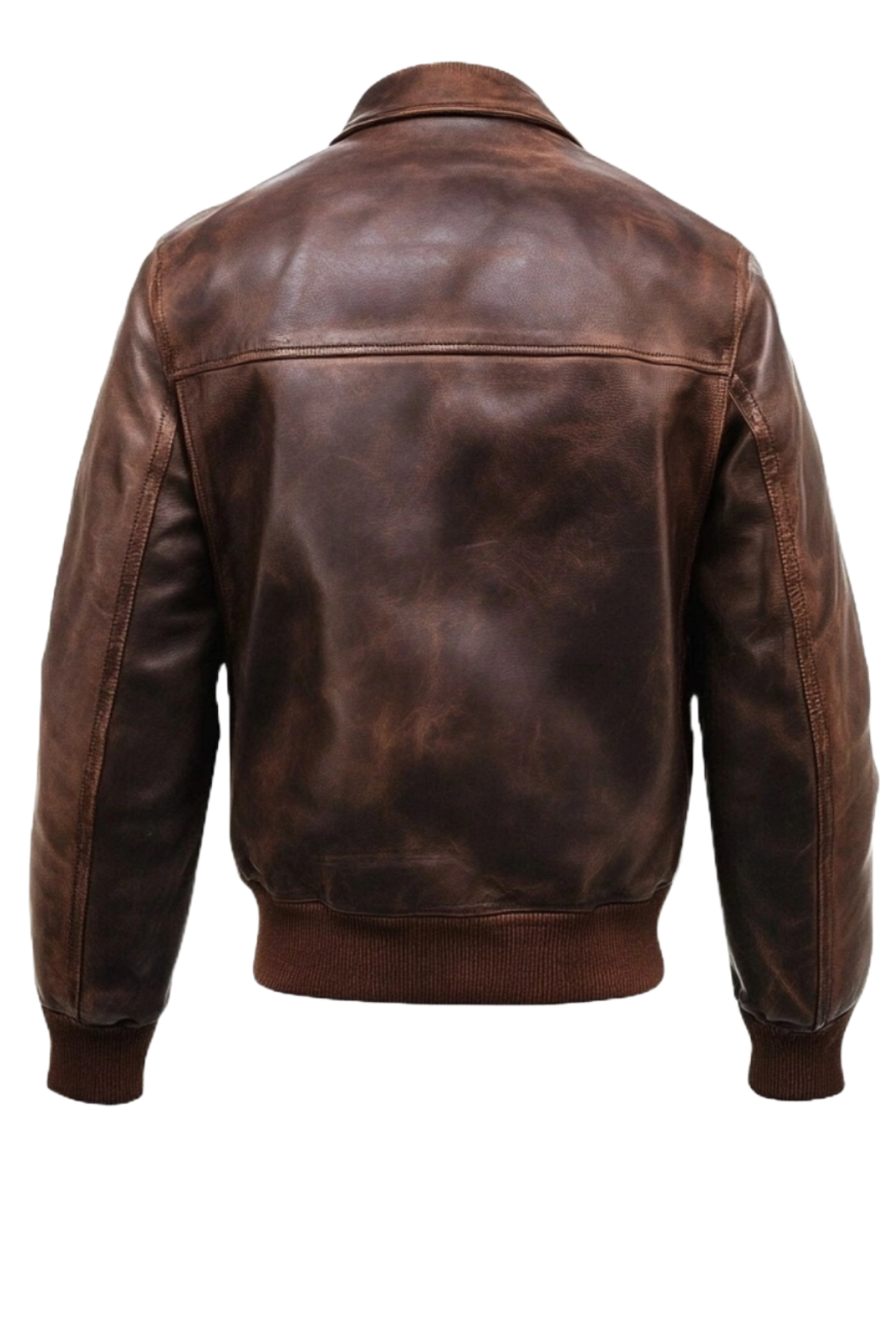 Brown leather jacket 