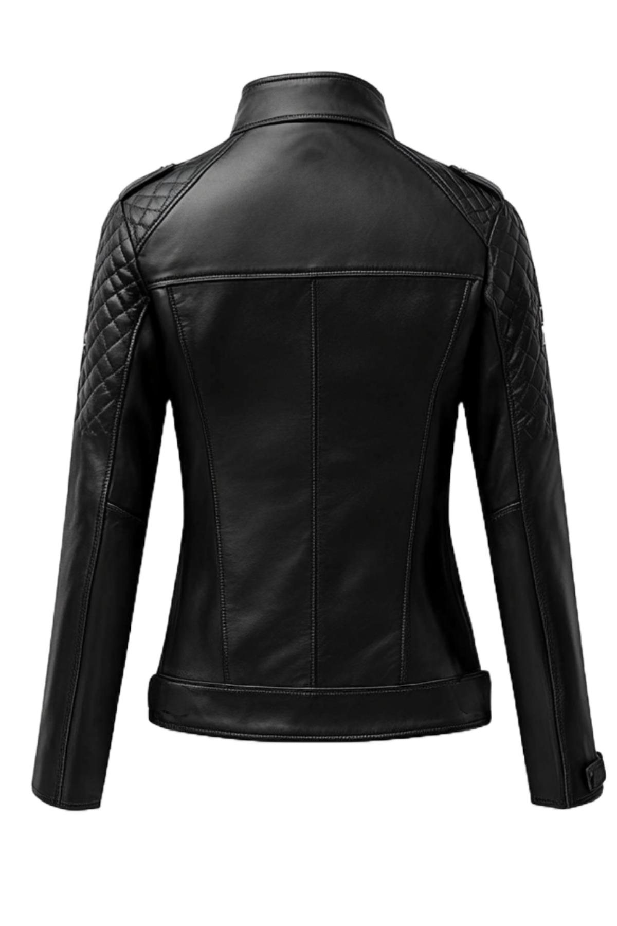 Black leather jacket