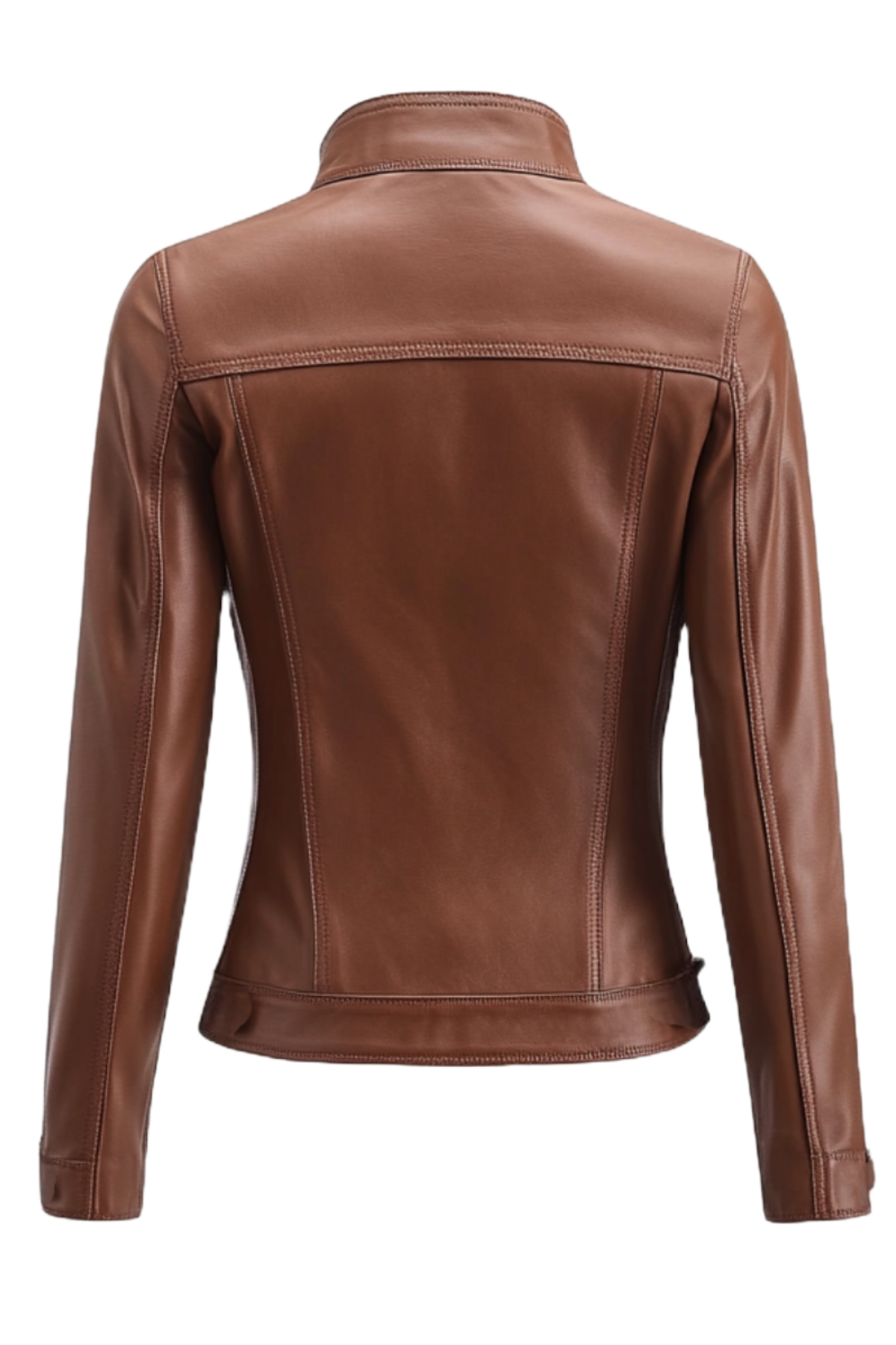 Brown leather jacket 