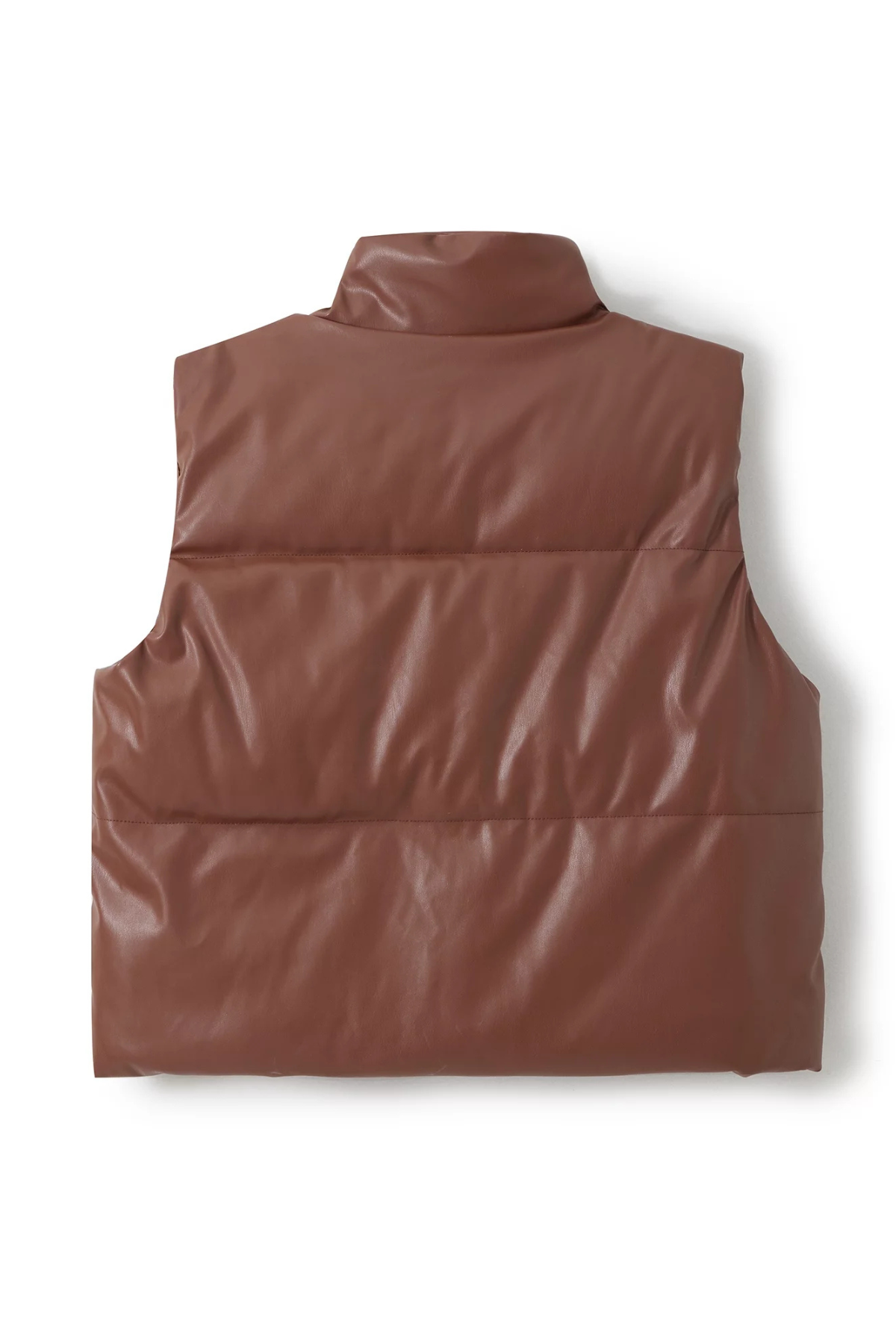 Brown leather vest 