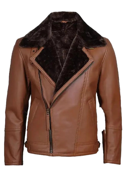 brown jacket with fur