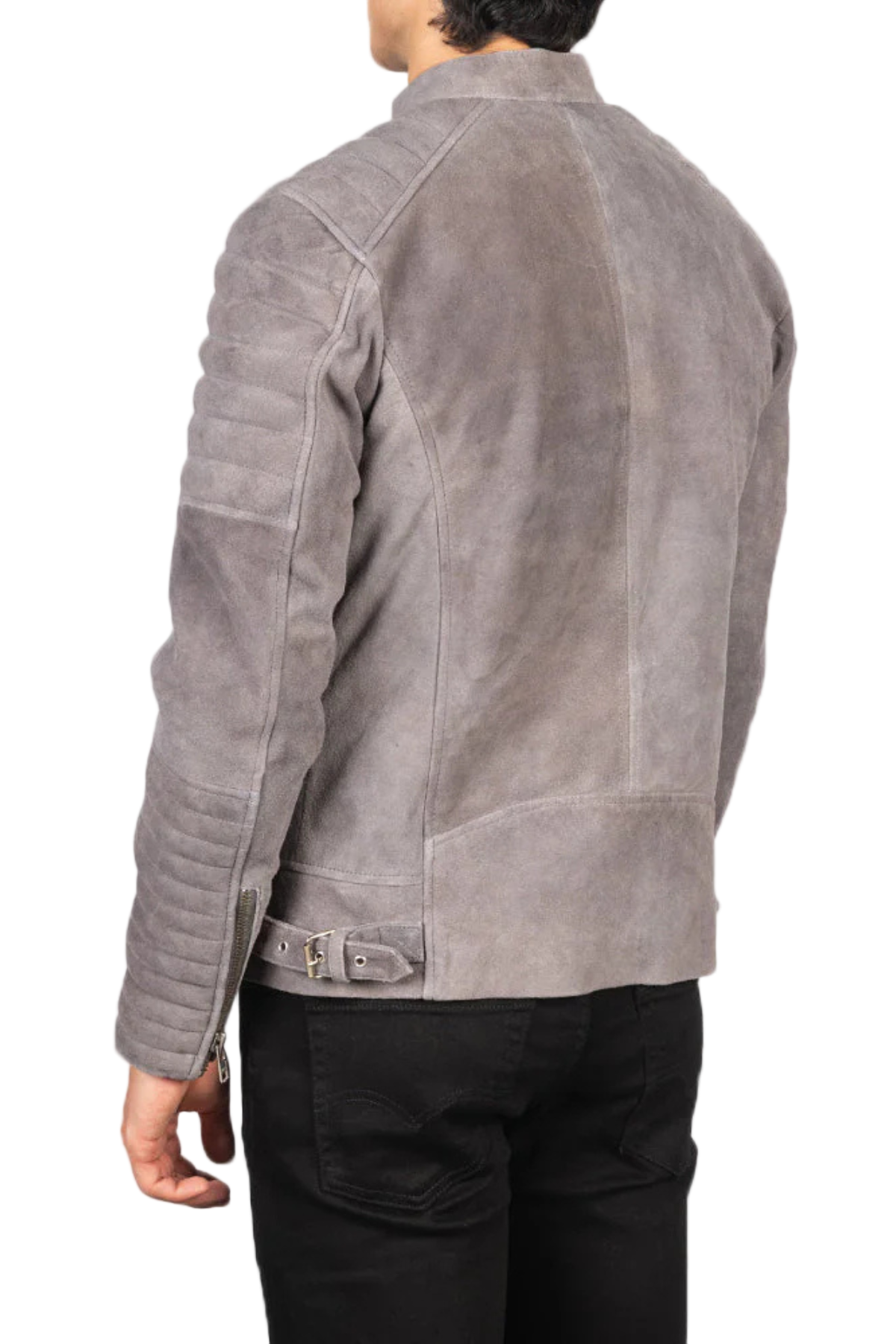 Gray suede jacket 