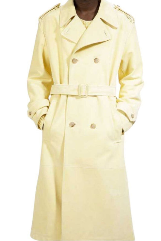 Light yellow trench coat 