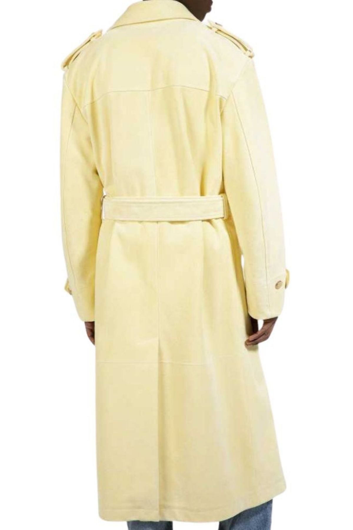 Yellow trench coat 
