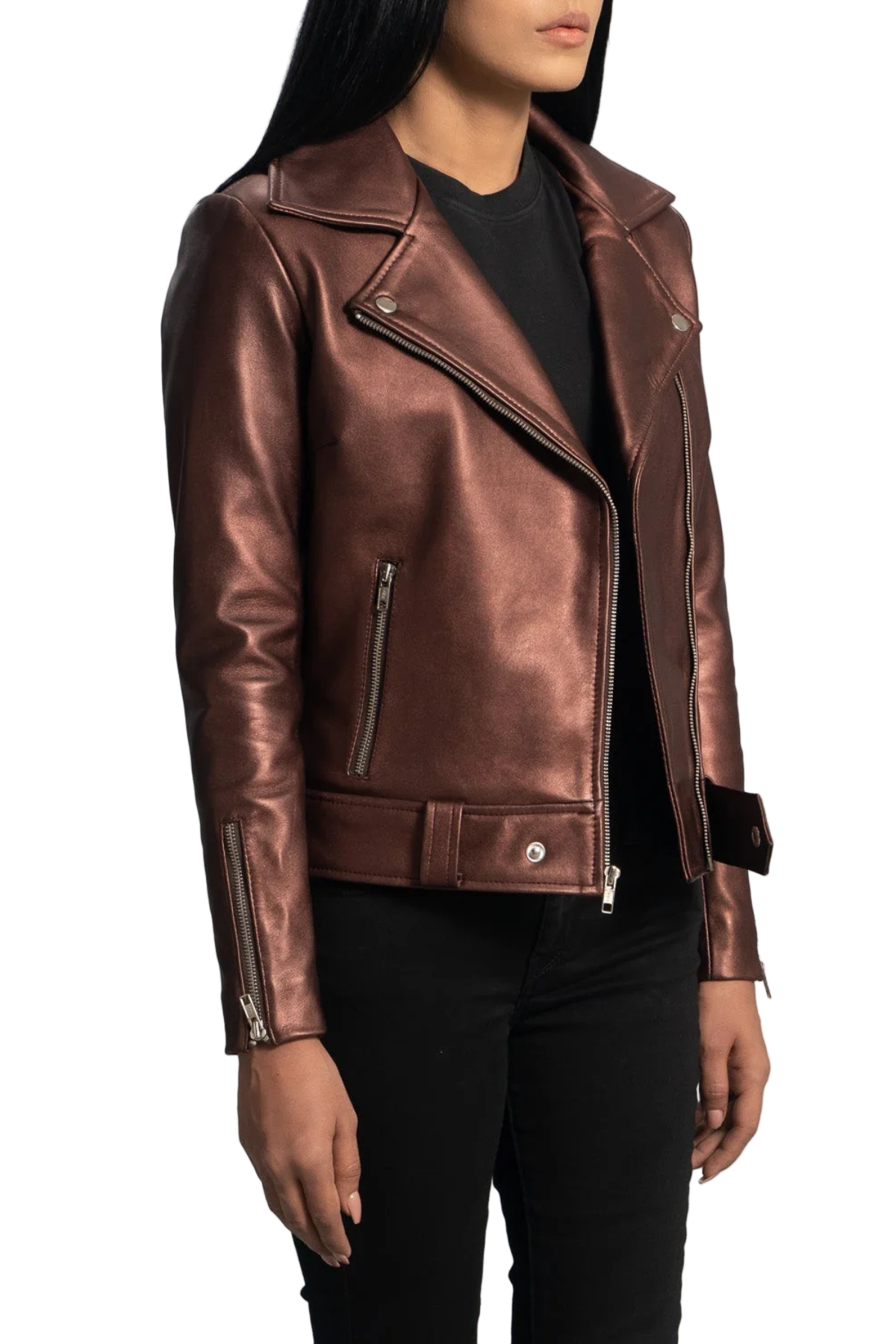 maroon leather jacket 