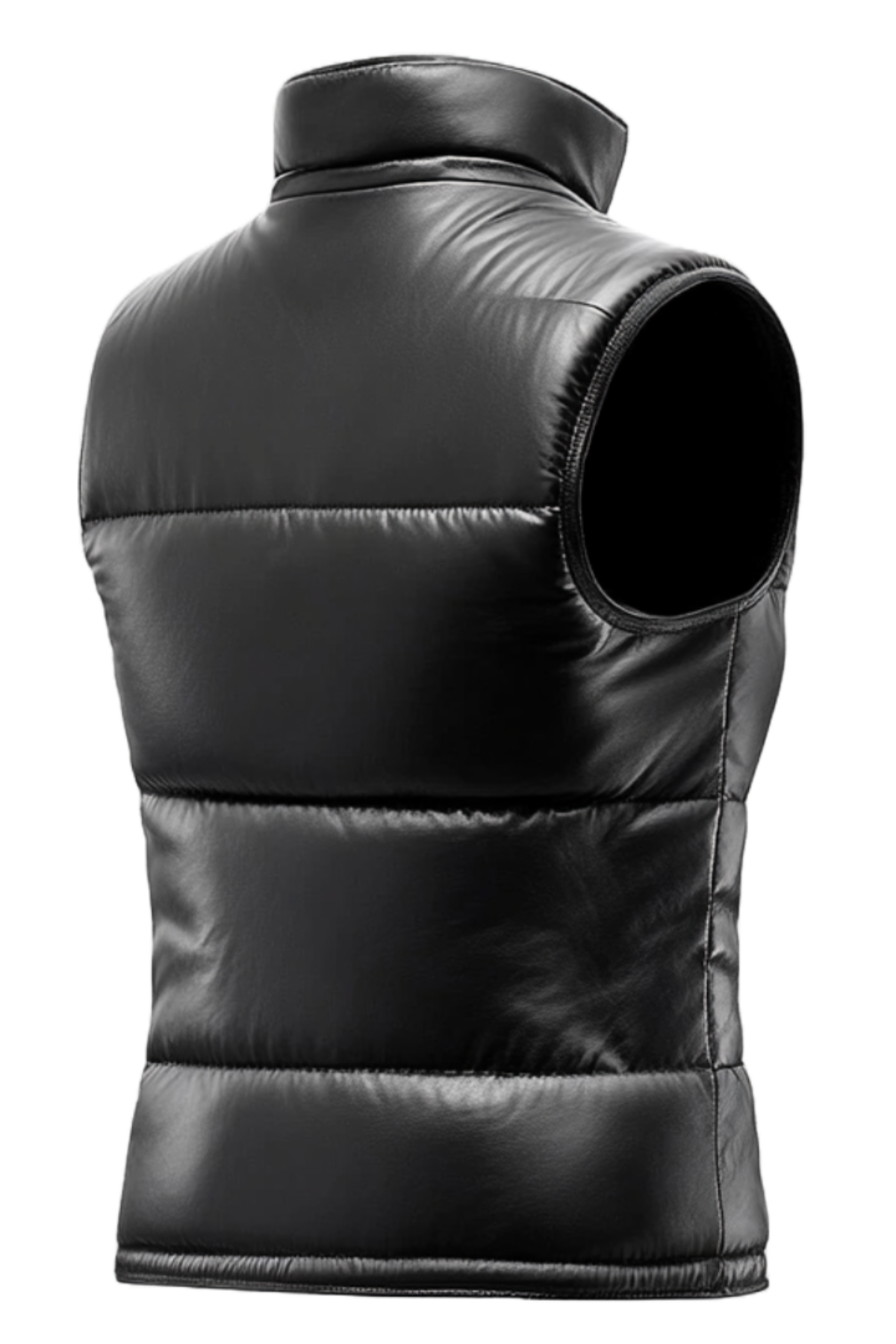 Black puffer vest 