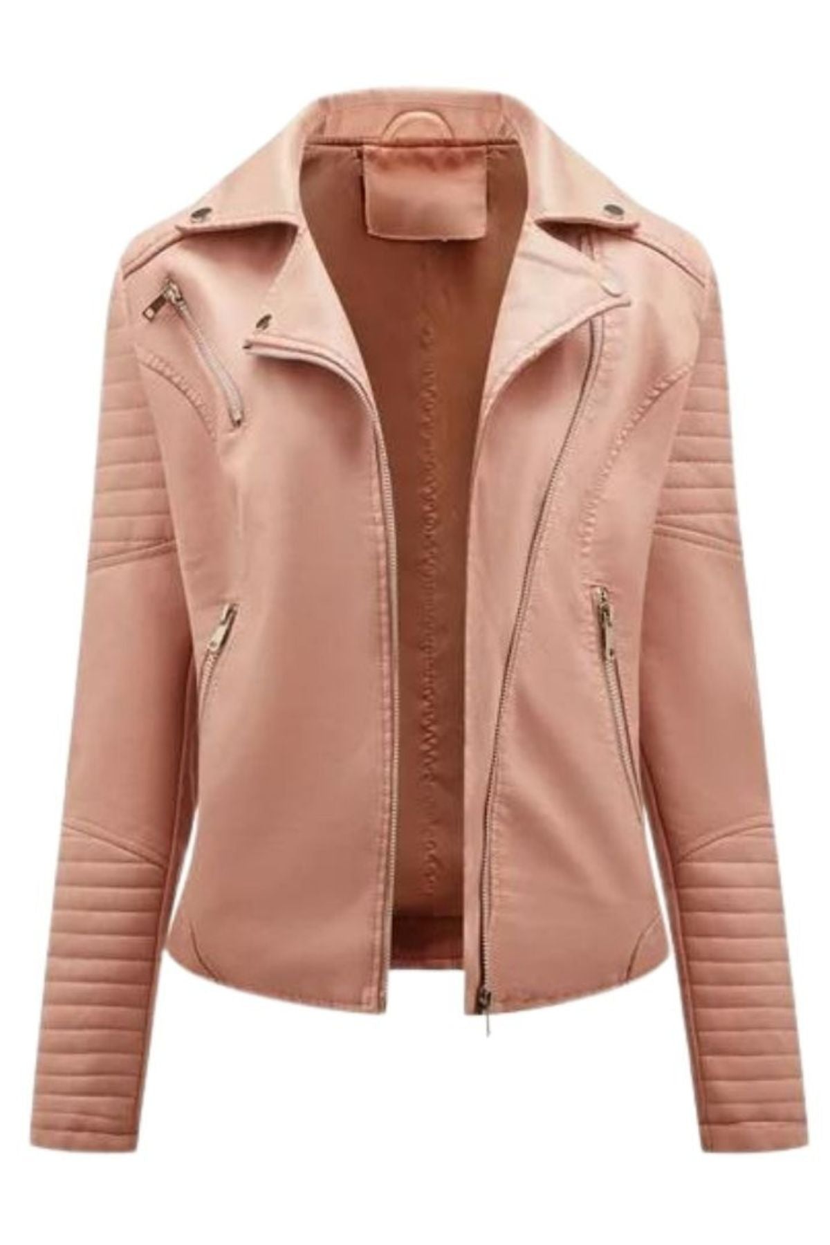 Pink leather jacket 