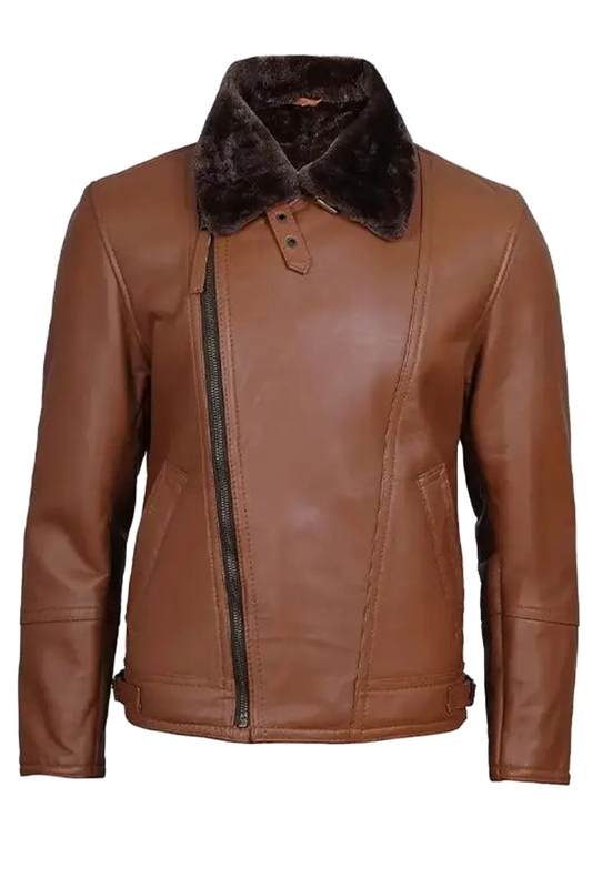 brown jacket with fur