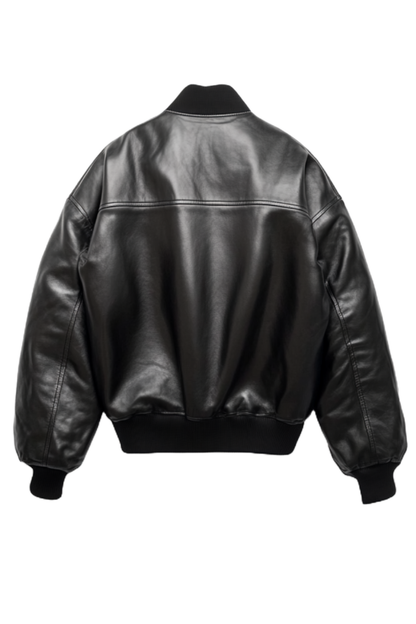 Black leather jacket 