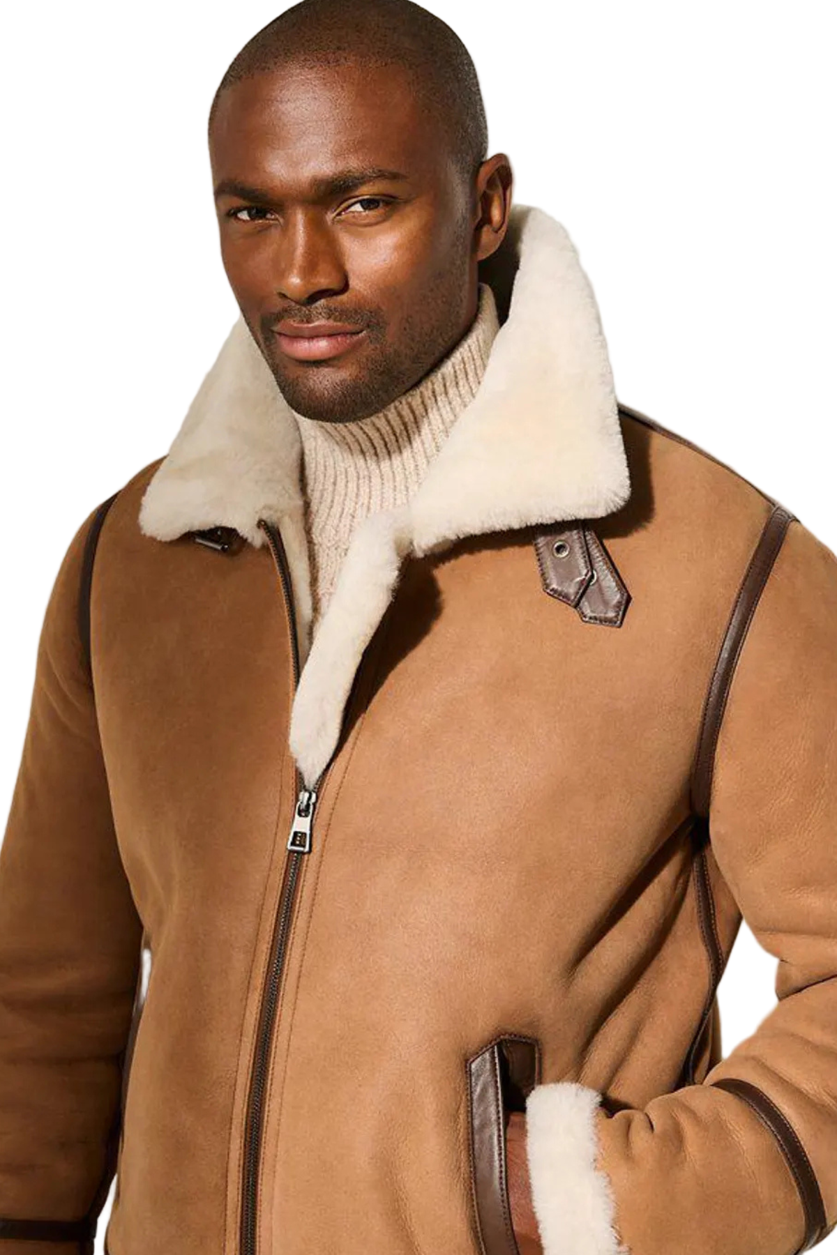  brown shearling jacket 