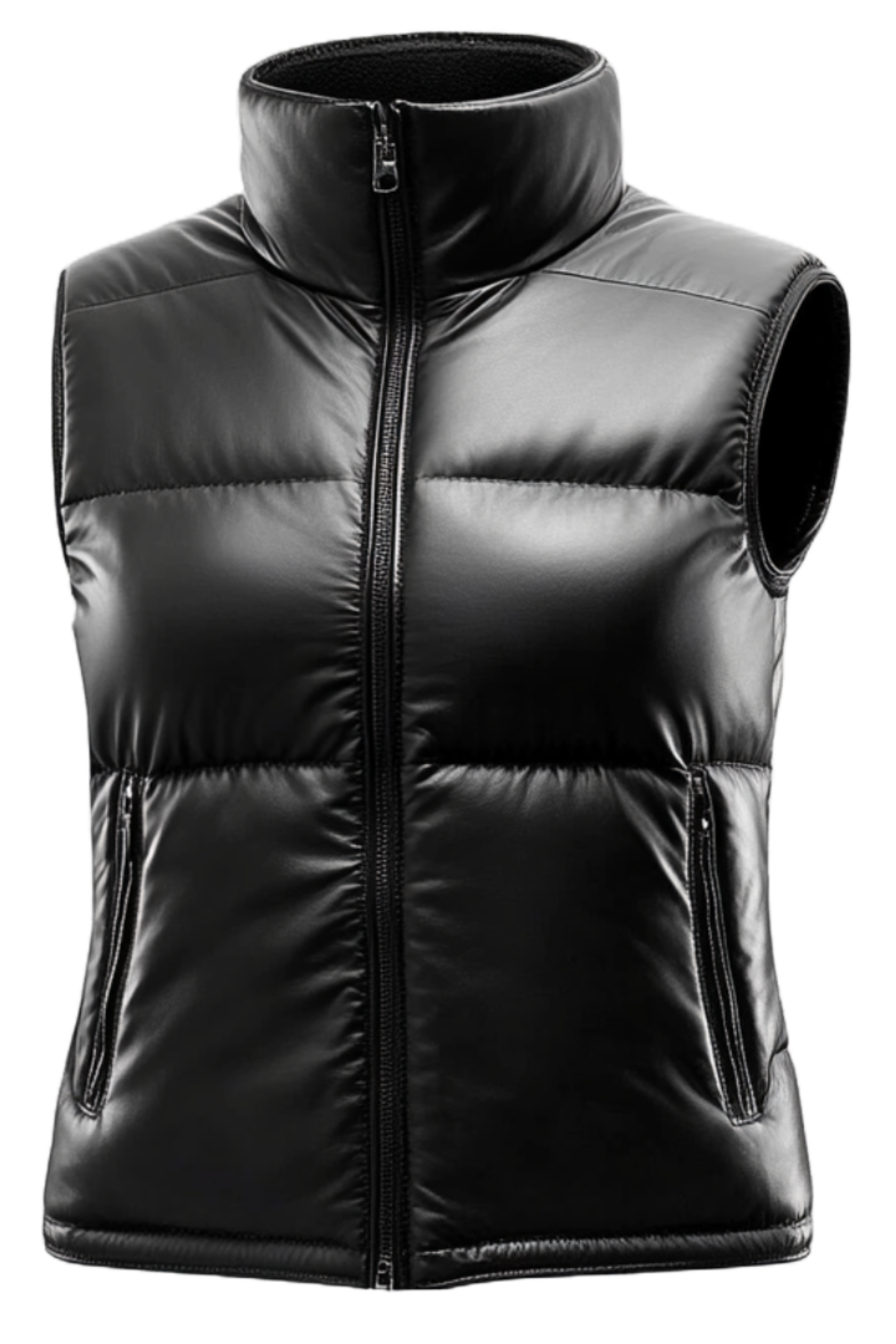 Black puffer vest 