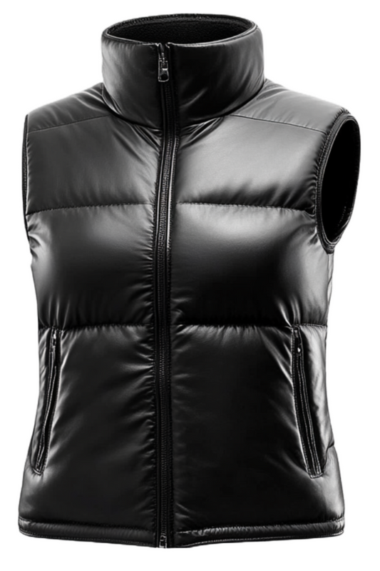 Black puffer vest 