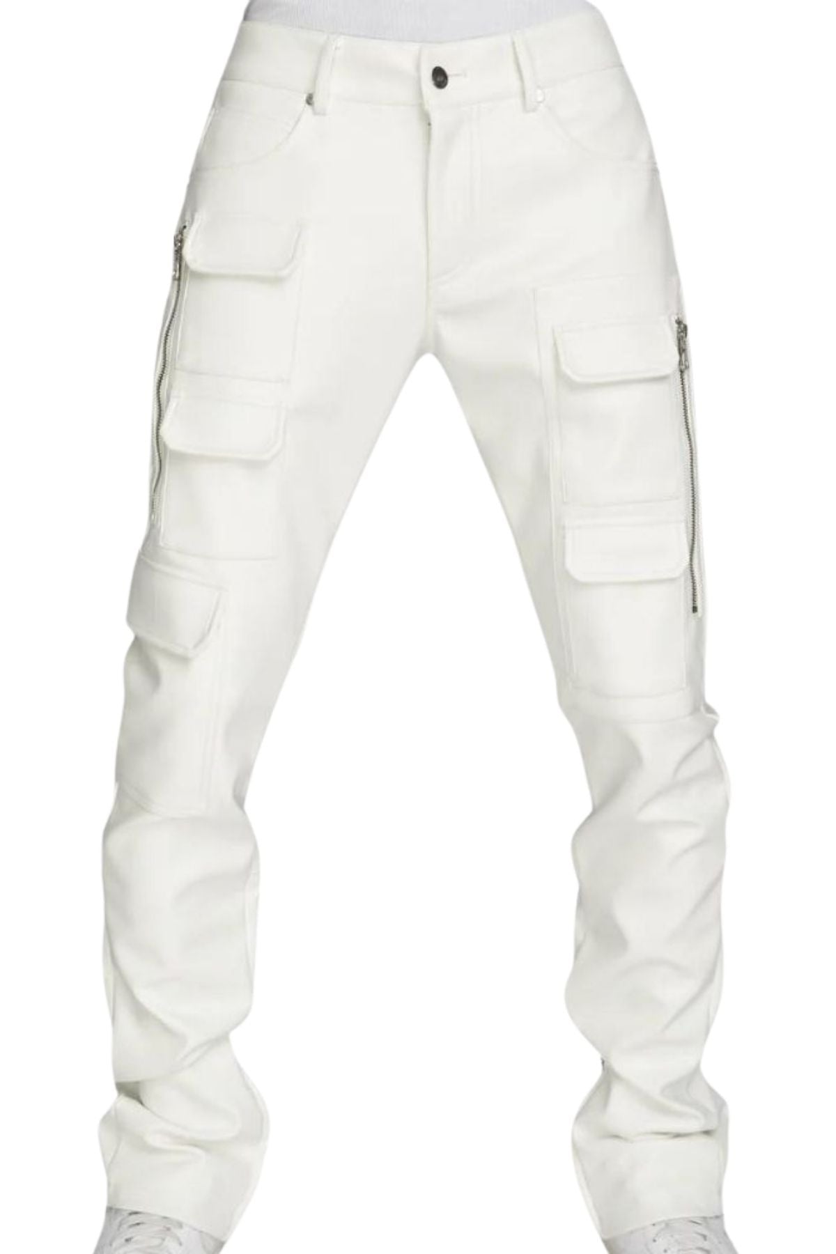 White cargo pants 