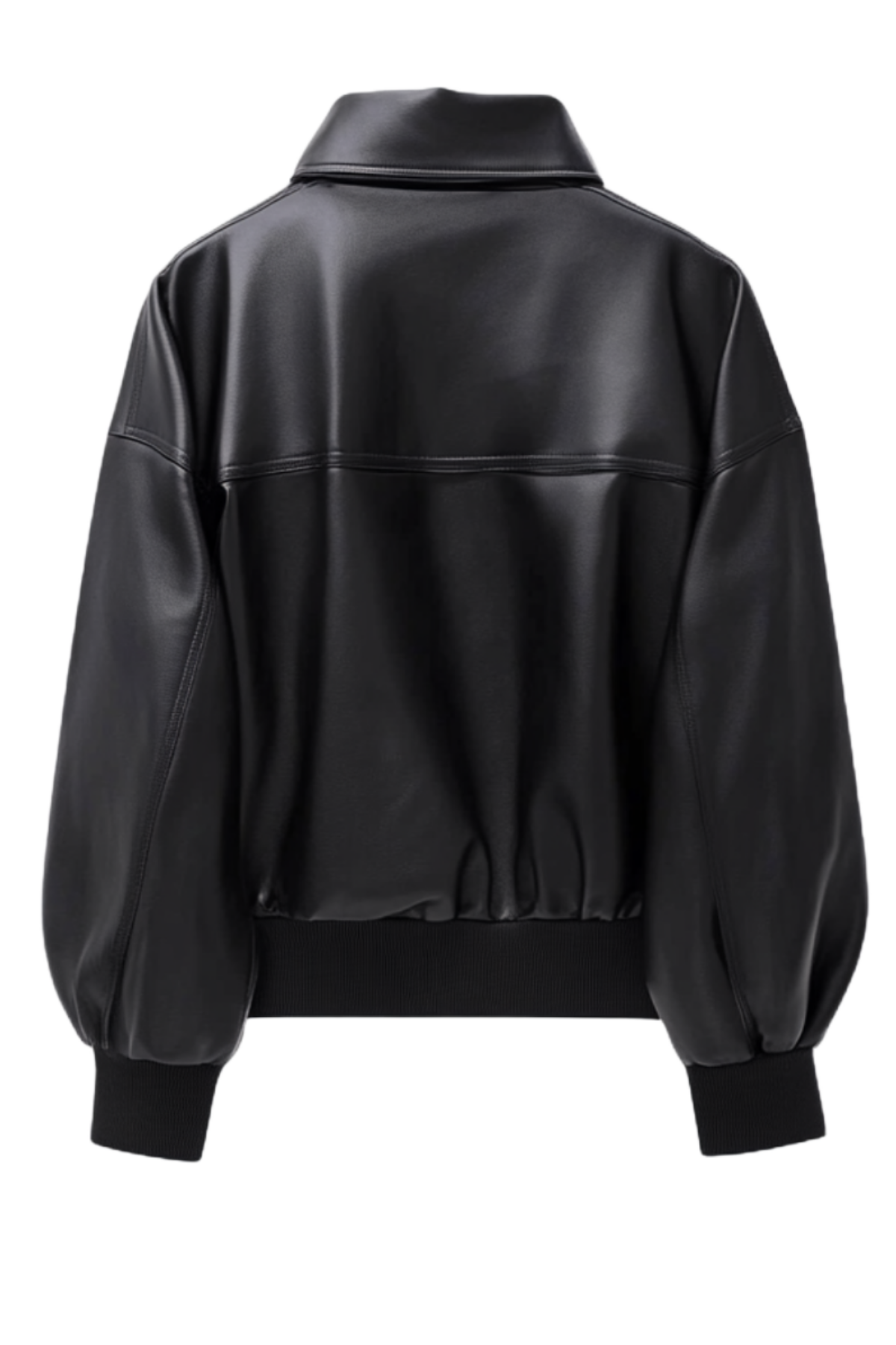 Black leather jacket 