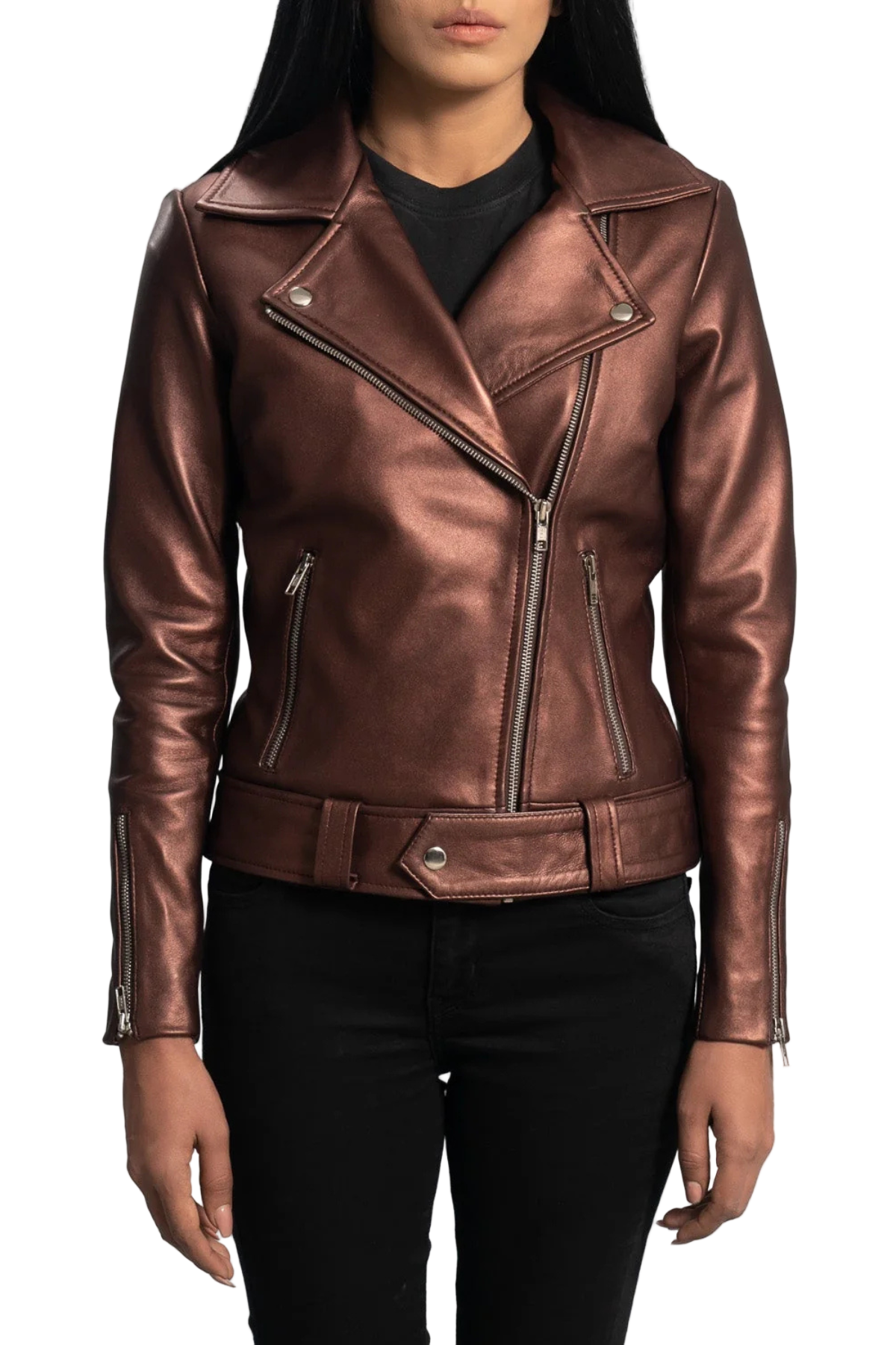 maroon leather jacket 