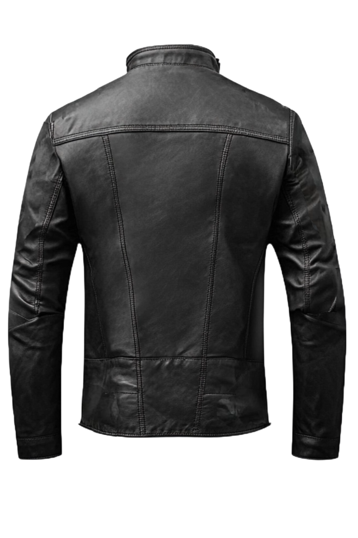 Black leather jacket 