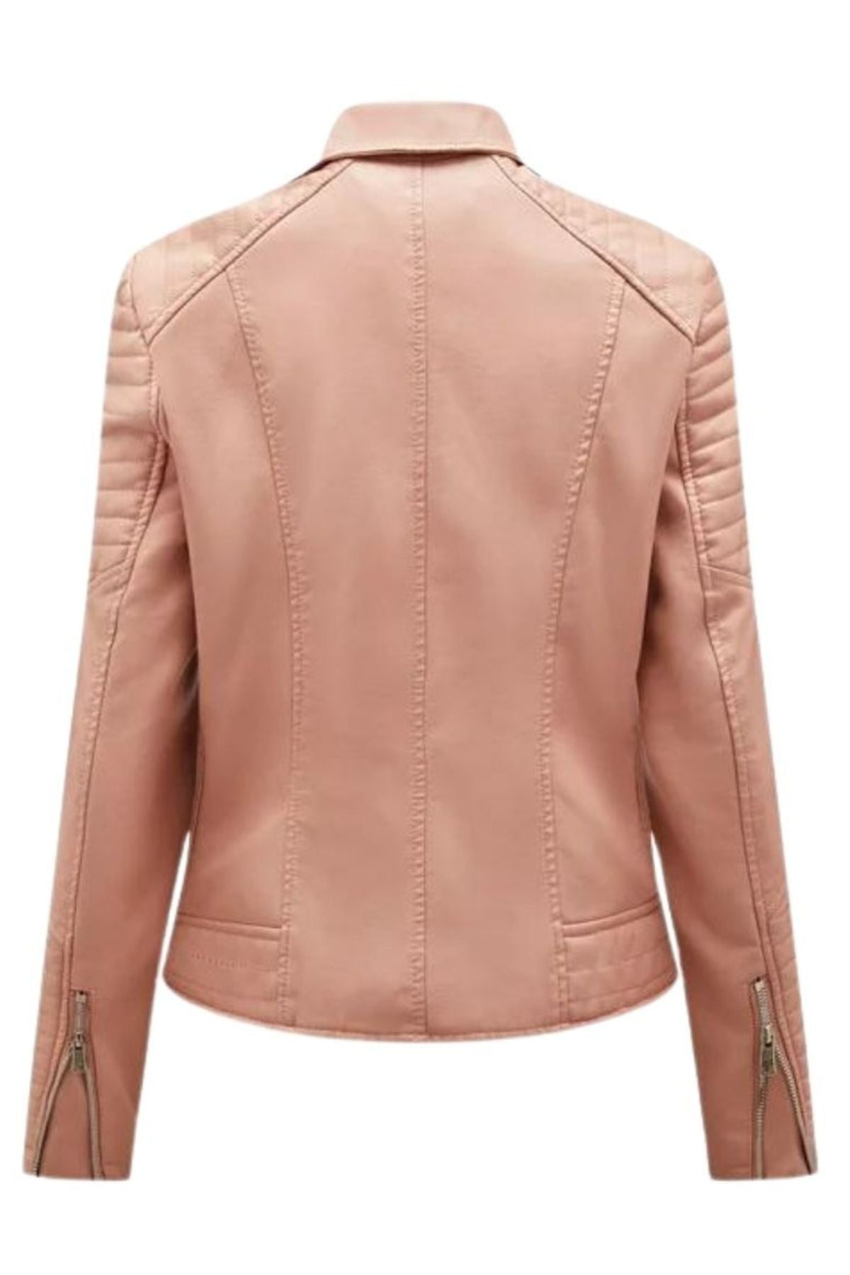 Pink leather jacket 