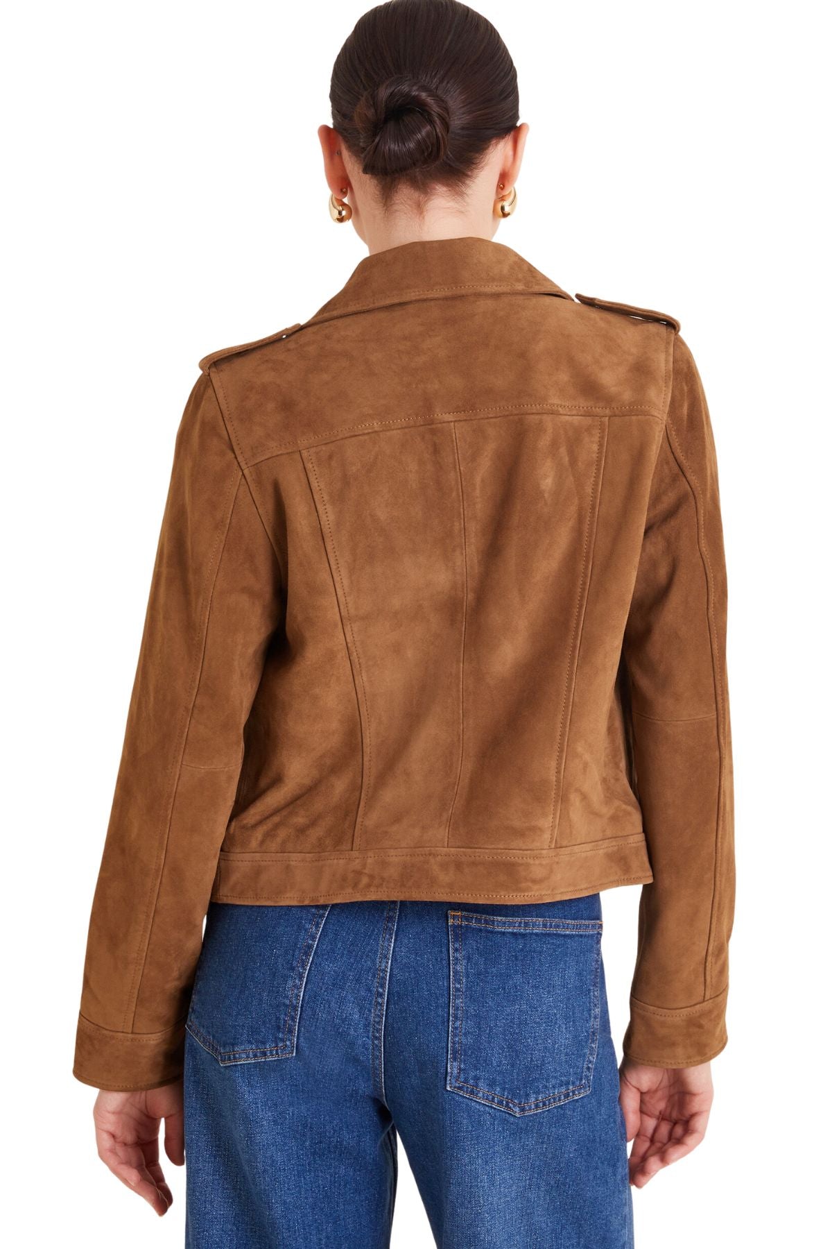 Women's brown Suede Biker Jacket - The Ultimate Wardrobe Essential