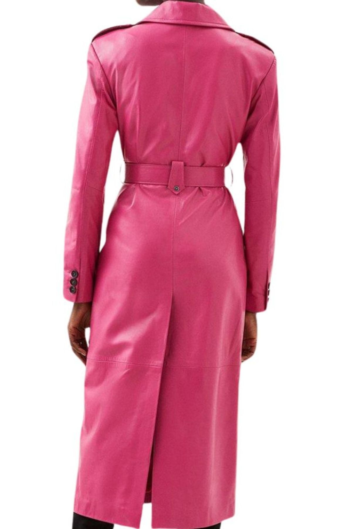 Pink trench coat 
